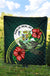 Niue Polynesian Premium Quilt - Green Turtle Hibiscus - Polynesian Pride