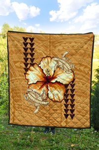 Hawaii Quilt - Hawaiian Vintage Hibiscus - Polynesian Pride
