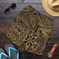Polynesian Hawaiian Style Tribal Tattoo Gold Men's Short - Polynesian Pride