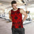Polynesian Plumeria Mix Red Black Hawaii Men's Tank Top - Polynesian Pride