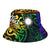 Marshall Islands Custom Personalised Bucket Hat - Rainbow Polynesian Pattern - Polynesian Pride