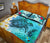 Polynesian Turtle Quilt Bed Set, Plumeria With Hibiscus Quilt And Pillow Cover - Polynesian Pride