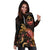 Guam Polynesian Hoodie Dress - Turtle With Blooming Hibiscus Gold - Polynesian Pride