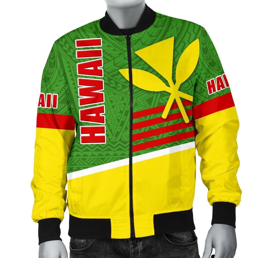 Polynesian Hawaii Bomber Jacket (Men) - Hawaiian Kanaka Maoli - Polynesian Pride