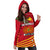 Papua New Guinea Rugby Women Hoodie Dress Coconut Leaves - The Kumuls - Polynesian Pride