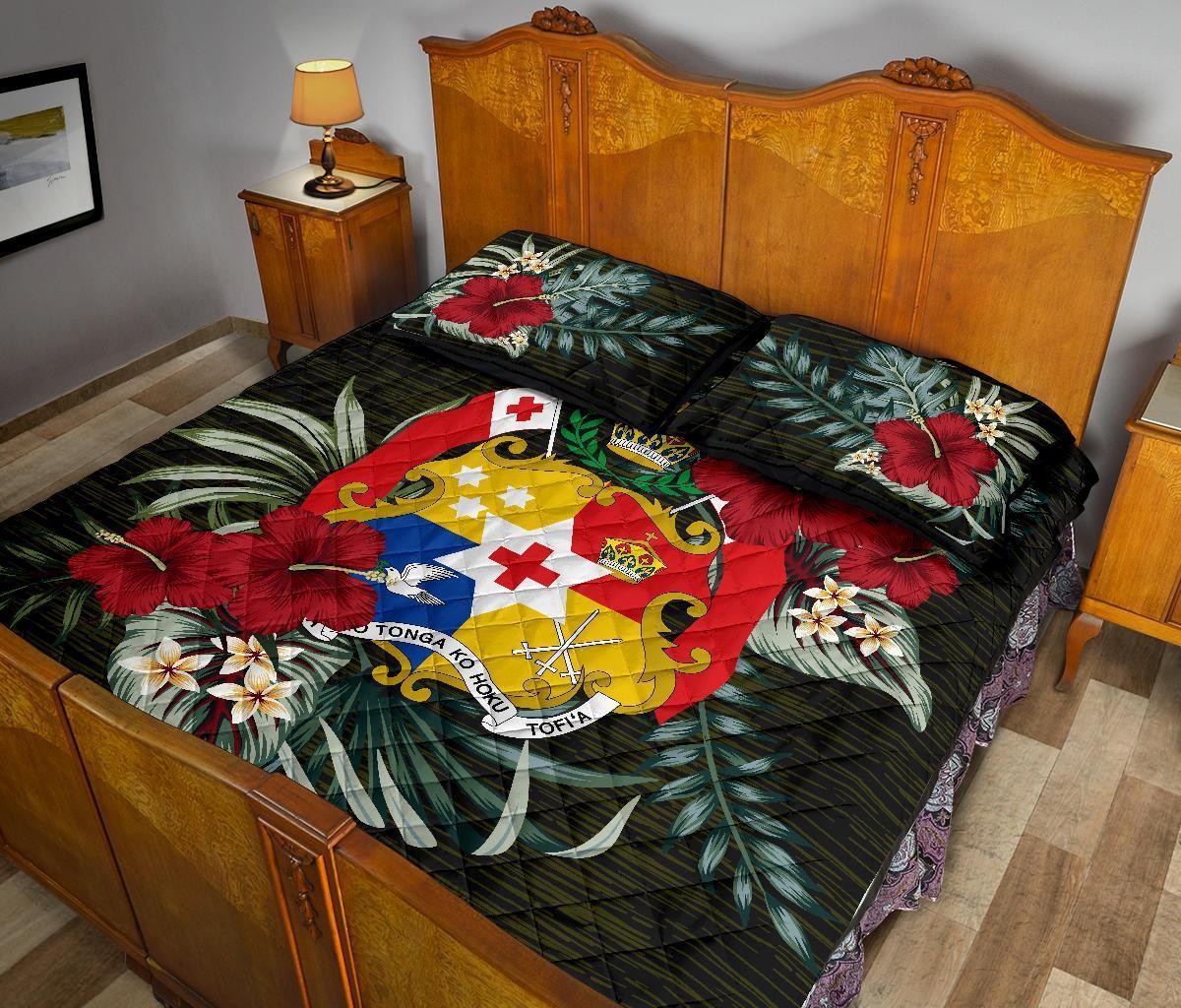 Tonga Polynesian Quilt Bed Set - Special Hibiscus - Polynesian Pride
