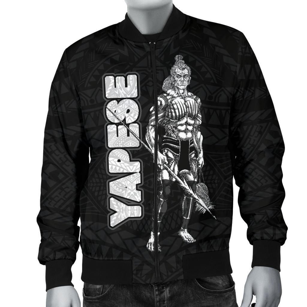 Yap Polynesian Men's Bomber Jacket - Micronesia Yapese Warrior - Polynesian Pride