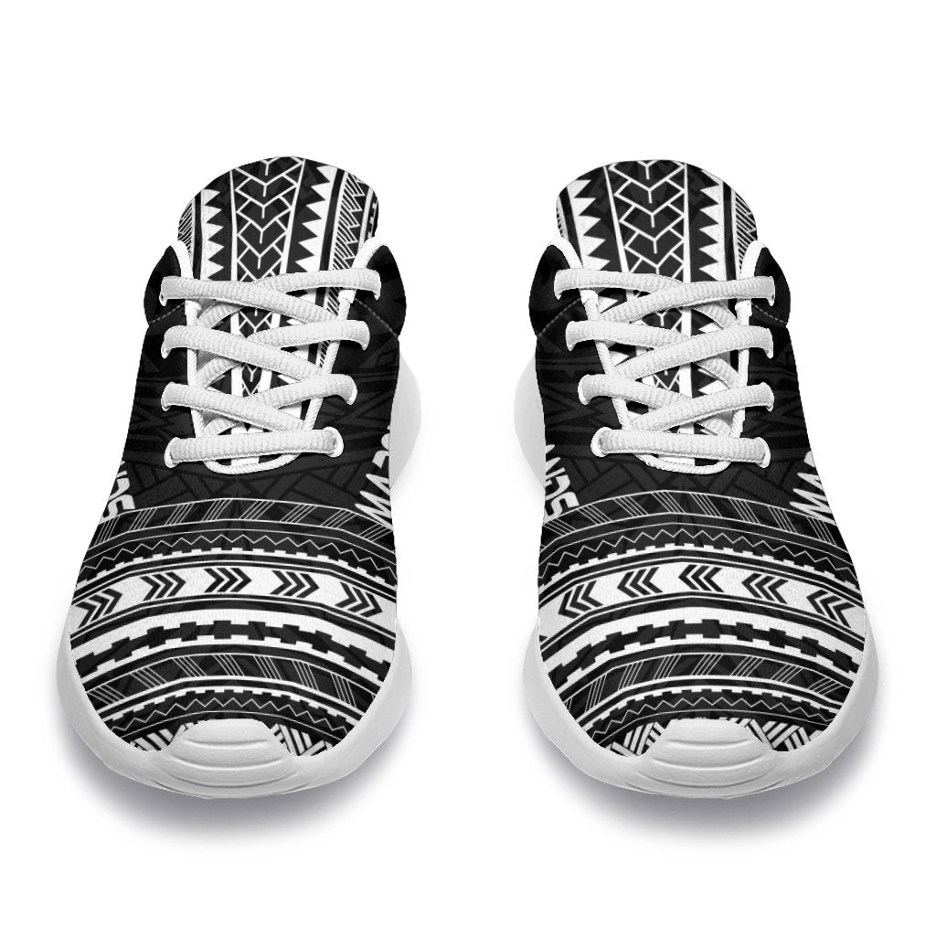 Marquesas Islands Sporty Sneakers - Polynesian Chief Black Version - Polynesian Pride