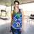 Northern Mariana Islands Rugby Women Racerback Tank Coconut Leaves - CNMI - Polynesian Pride