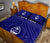 Guam Personalised Quilt Bed Set - Guam Seal With Polynesian Tattoo Style (Blue) - Polynesian Pride