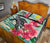 Hawaii Quilt Bed Set - Hawaii Turtles With Plumeria Classic Quilt Bed Set - Polynesian Pride