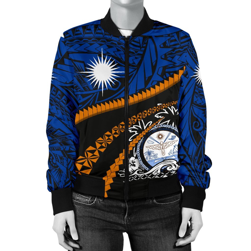 Marshall Islands Women Bomber Jacket - Road to Hometown - Polynesian Pride