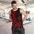 Fiji Polynesian Men Tank Top - Red Tentacle Turtle Crest - Polynesian Pride