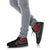 Samoa Polynesian High Top Shoes - Red Turtle Flowing - Polynesian Pride
