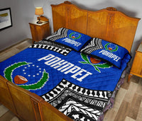 Pohnpei Flag Quilt Bed Set Micronesian Pattern - Polynesian Pride
