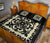 Hawaii Quilt Bed Set Royal - Black And Beige Ver 1 - Polynesian Pride