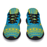 Tuvalu Sporty Sneakers - Polynesian Chief Flag Version - Polynesian Pride