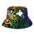 Papua New Guinea Custom Personalised Bucket Hat - Rainbow Polynesian Pattern - Polynesian Pride