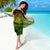 Kanaka Maoli (Hawaiian) Sarong, Polynesian Plumeria Banana Leaves Reggae - Polynesian Pride