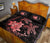 Hawaii Polynesian Turtle Plumeria Quilt Bed Set - Pog Style Red - Polynesian Pride