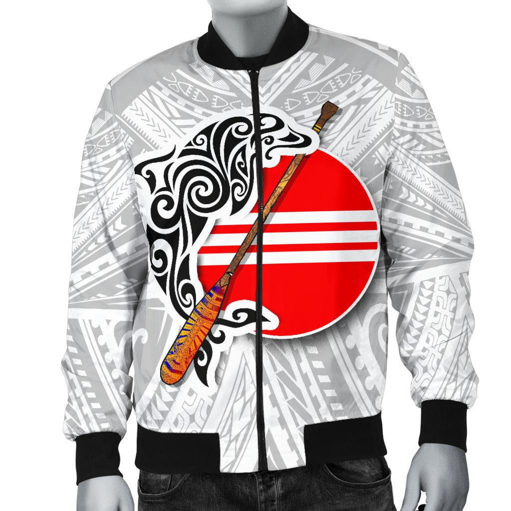 American Samoa Polynesian Men's Bomber Jacket - Fagasa - Polynesian Pride