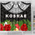 Kosrae Shower Curtain - Ginger Lei Pattern - Polynesian Pride