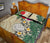 Marshall Islands Polynesian Quilt Bed Set - Hibiscus Turtle Tattoo Beige - Polynesian Pride