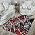 New Caledonia Area Rug - Tribal Flower Special Pattern Red Color - Polynesian Pride