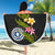 Northern Mariana Islands Custom Personalised Beach Blanket - Plumeria Tribal - Polynesian Pride