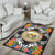 Hawaii Area Rug - Coat Of Arms With Tropical Flowers - Polynesian Pride