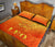 Sun In Leo Zodiac Quilt Bed Set Polynesian Tattoo Simple - Orange - Polynesian Pride