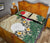 Palau Polynesian Quilt Bed Set - Hibiscus Turtle Tattoo Beige - Polynesian Pride