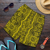Polynesian Symmetry Yellow Men's Short - Polynesian Pride