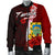 Tuvalu Polynesian Men's Bomber Jacket - Coat Of Arm With Hibiscus - Polynesian Pride