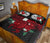 Tahiti Polynesian Quilt Bed Set - Hibiscus and Sea Turtle (Red) - Polynesian Pride