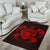 Hawaiian Map Turtle Ohana Hibiscus Kakau Polynesian Rug AH - Polynesian Pride