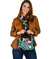 Nauru Polynesian Shoulder Handbag - Summer Plumeria (Turquoise) - Polynesian Pride