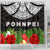 Pohnpei Shower Curtain - Ginger Lei Patern - Polynesian Pride