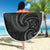 New Zealand Maori Mangopare Beach Blanket Polynesian - Black - Polynesian Pride