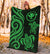 Polynesian Hawaii Premium Blanket - Green Tentacle Turtle - Polynesian Pride