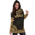 Society Islands Women's Hoodie Dress - Polynesian Gold Chief - Polynesian Pride