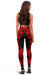 Northern Mariana Islands Women Leggings Polynesian Pattern Red - Polynesian Pride