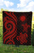 Northern Mariana Premium Quilt - Red Tentacle Turtle - Polynesian Pride