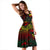 Tuvalu Polynesian Midi Dress - Turtle Hibiscus Reggae - Polynesian Pride