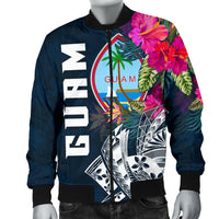 Guam Men's Bomber Jacket - Guam Summer Vibes - Polynesian Pride