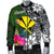 Hawaii Men Bomber Jacket - Turtle Plumeria Banana Leaf - Polynesian Pride