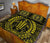 Hawaiian Kakau Honu Arc Yellow Polynesian Quilt Bed Set - Polynesian Pride