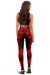 Nauru Women Leggings Polynesian Pattern Red - Polynesian Pride