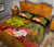 Fiji Quilt Bed Set - Humpback Whale with Tropical Flowers (Yellow) - Polynesian Pride