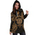 Niue Polynesian Hoodie Dress Map Gold - Polynesian Pride